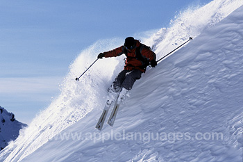 Skiing instructors course