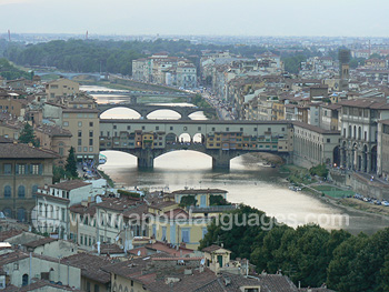 Bruggen over de Arno rivier