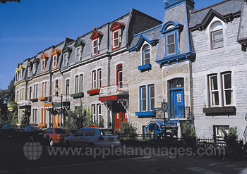 Typische straat in Montreal