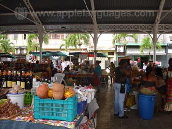 Typerende fruit markt