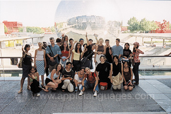 Studenten op excursie