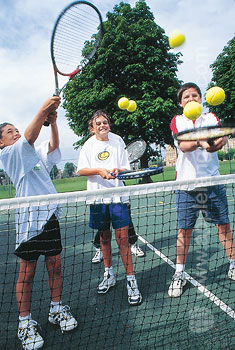 Een potje tennissen