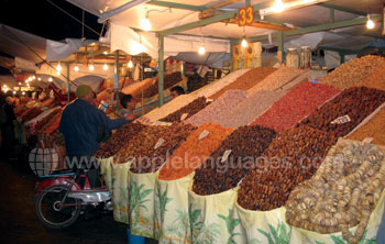 Een traditionele Marokkaanse markt