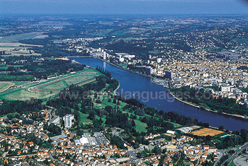 Luchtfoto van Vichy