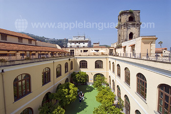 Studenten in de klas op onze school in Florence