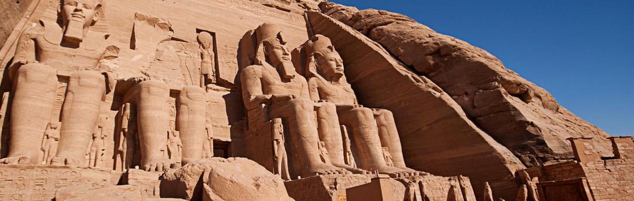 De Arabische Abu Simbel Tempels in Egypte