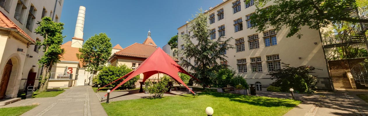 De campus nabij onze Duitse school in Berlijn