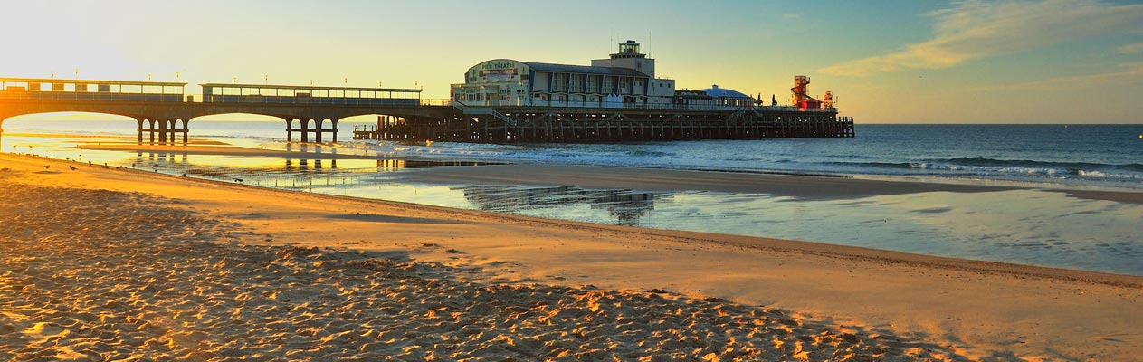 Bournemouth strand en pier