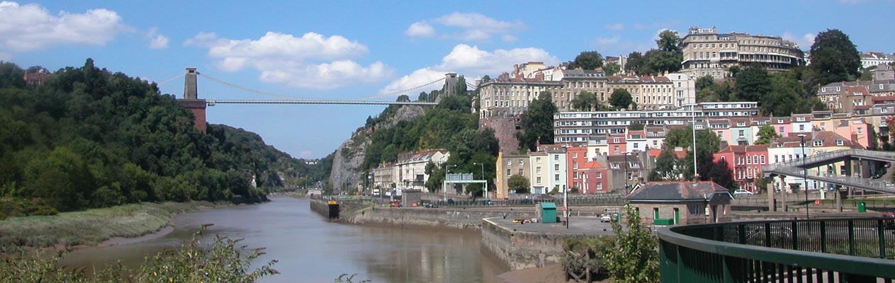 De Clifton Suspension Bridge tussen Bristol en Clifton