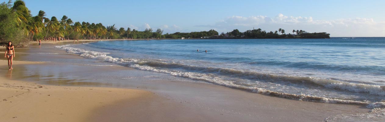 Strand nabij Fort-de-France, Martinique