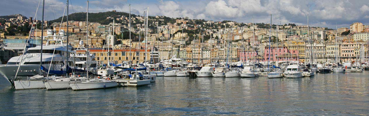 Havenstad Genoa, Italië