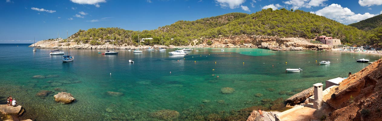Baai in Ibiza, Spanje