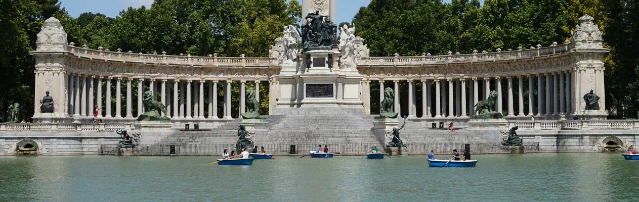 Retiro Park in Madrid, Spanje