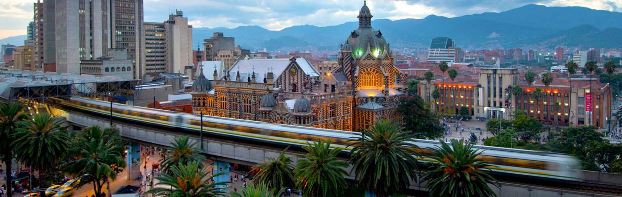 De stad Medellín, Colombia