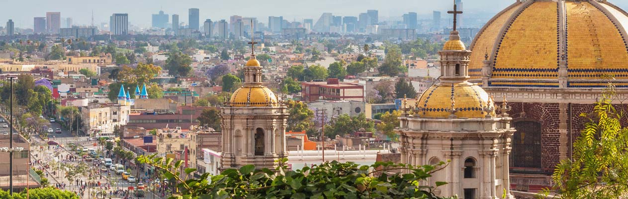 Uitzicht over Mexico-Stad
