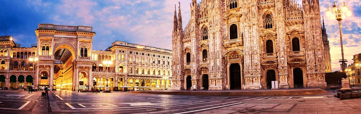 Galleria Vittorio Emanuele II overdekt winkelcentrum in Milaan, Italië