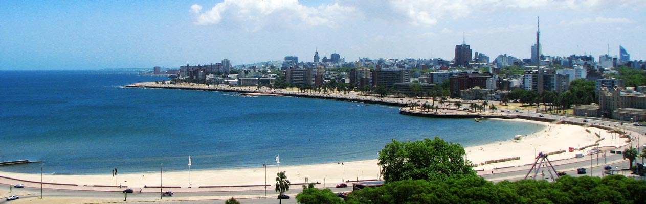 Montevideo stad en strand