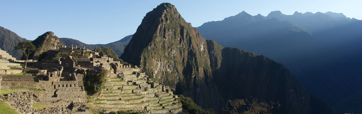 Machu Picchu berglandschap in Peru