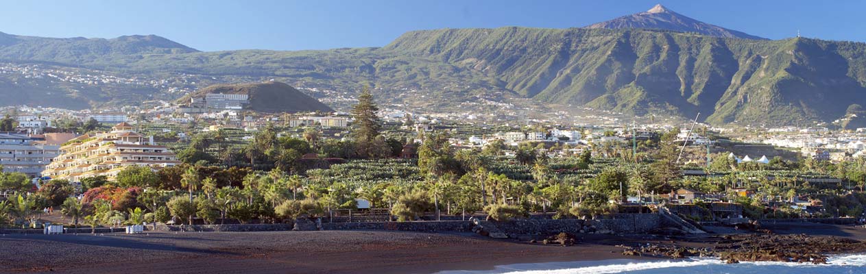 Puerto de la Cruz aan de noordkust van Tenerife