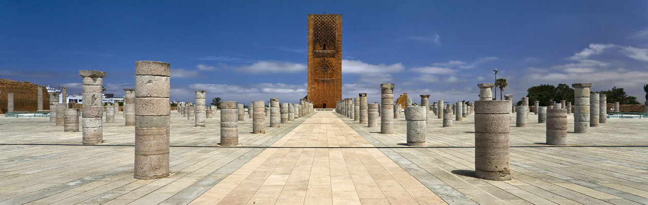 Hassantoren minaret in Rabat, Marokko