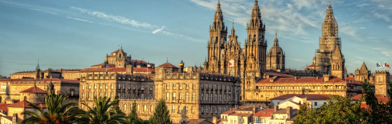 Uitzicht over Santiago de Compostela