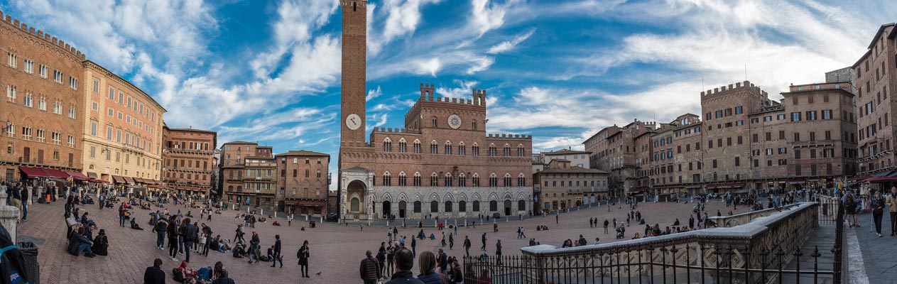 Piazza del Campo in Siena, Italië