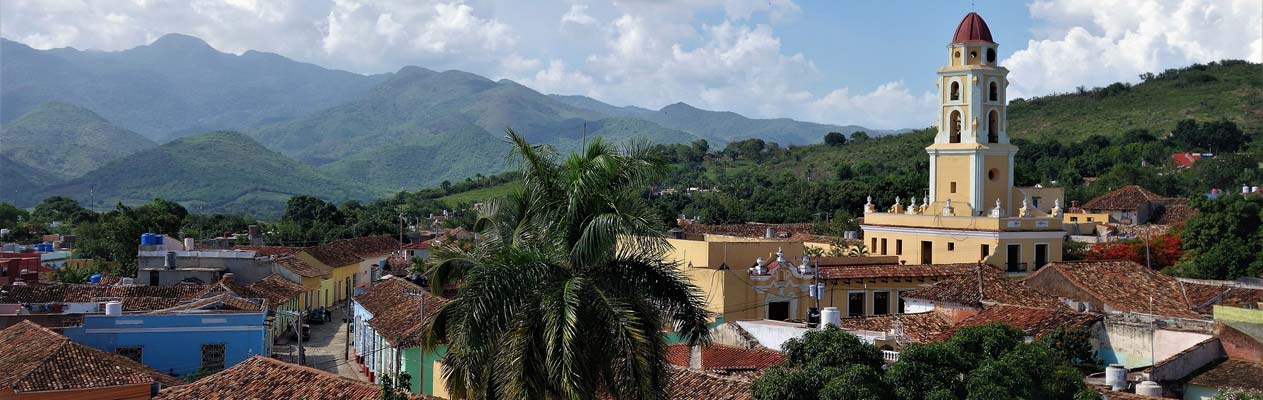 Plaza Mayor, de stad Trinidad, Cuba