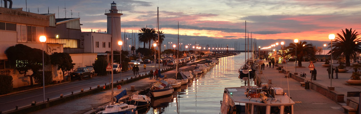 Viareggio aan de Toscaanse kust in Italië