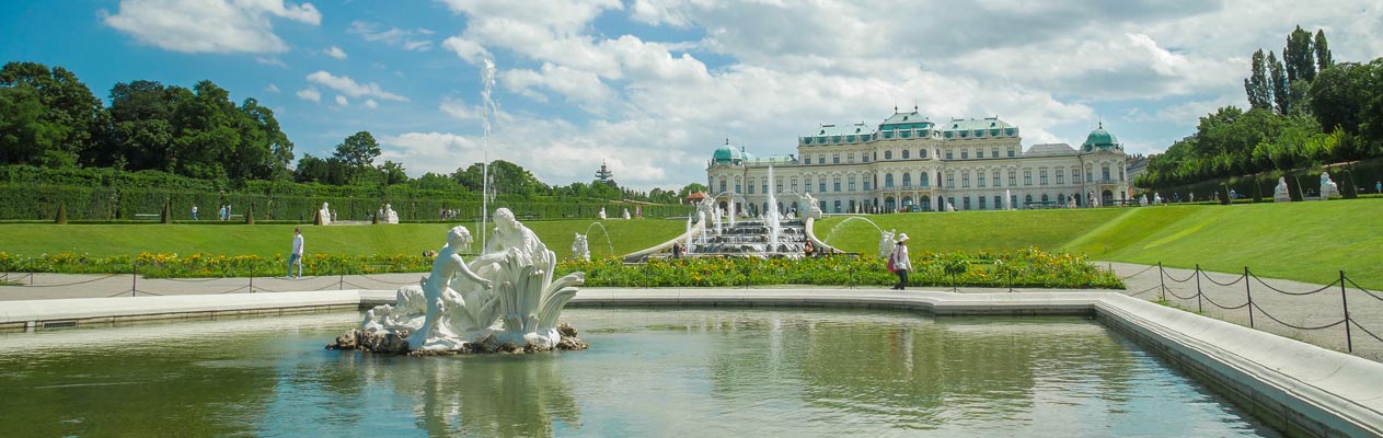 Het Slot Belvedere in Wenen, Oostenrijk